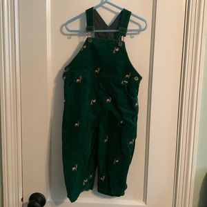 Kitestrings Corduroy Overalls Reindeer Christmas 24 months